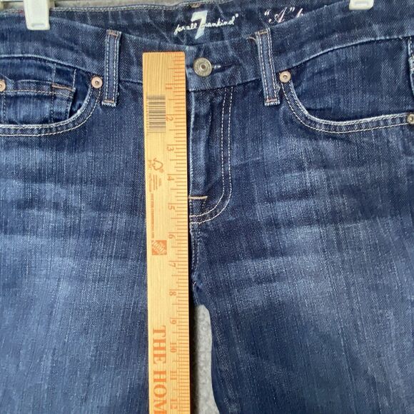 7 Seven For All Mankind "A" Pocket Jeans Womens 29 x 34 Flare Low rise Bootcut - Picture 7 of 13